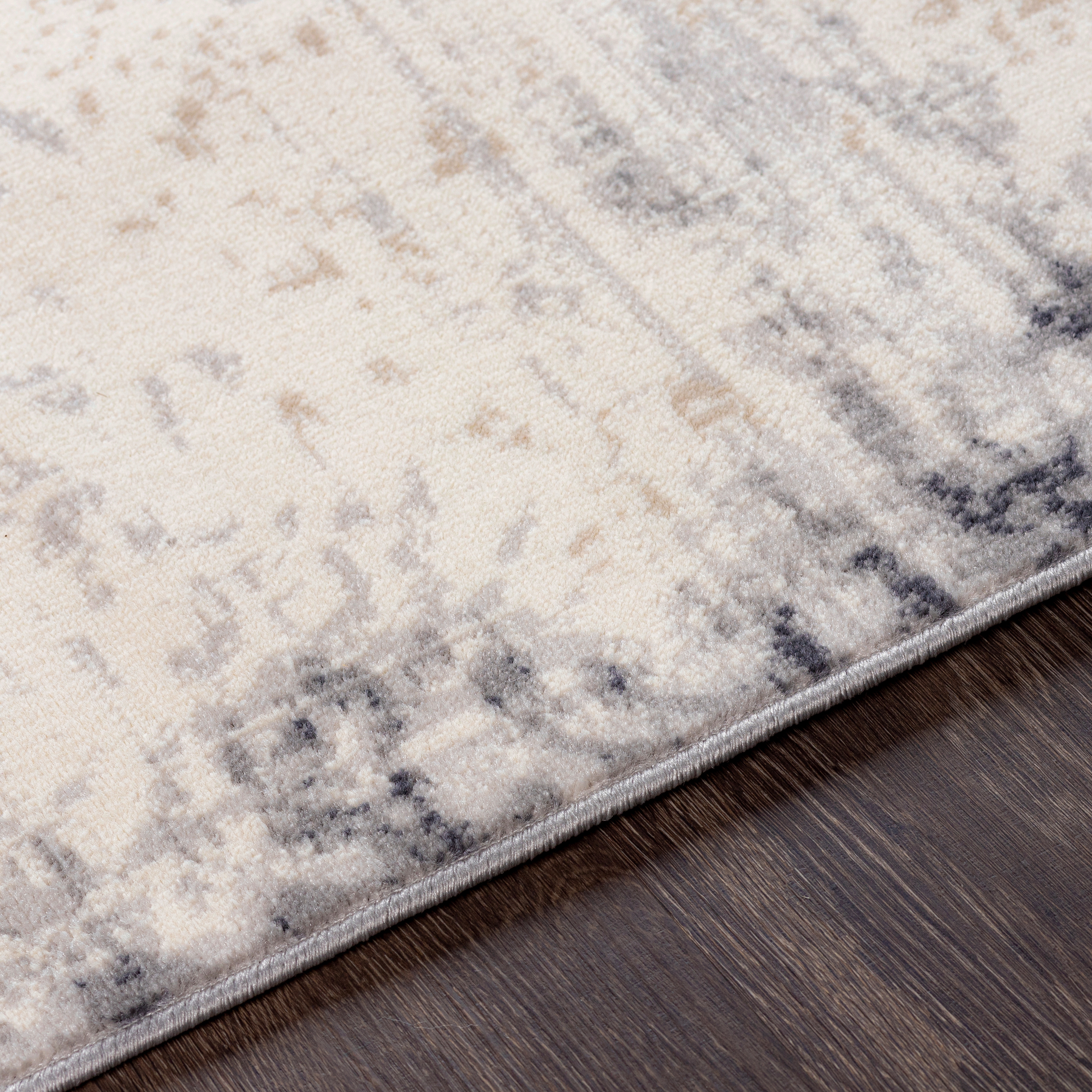 Dublin White Indoor 2' x 2'11" Machine Woven Rug - Image 3