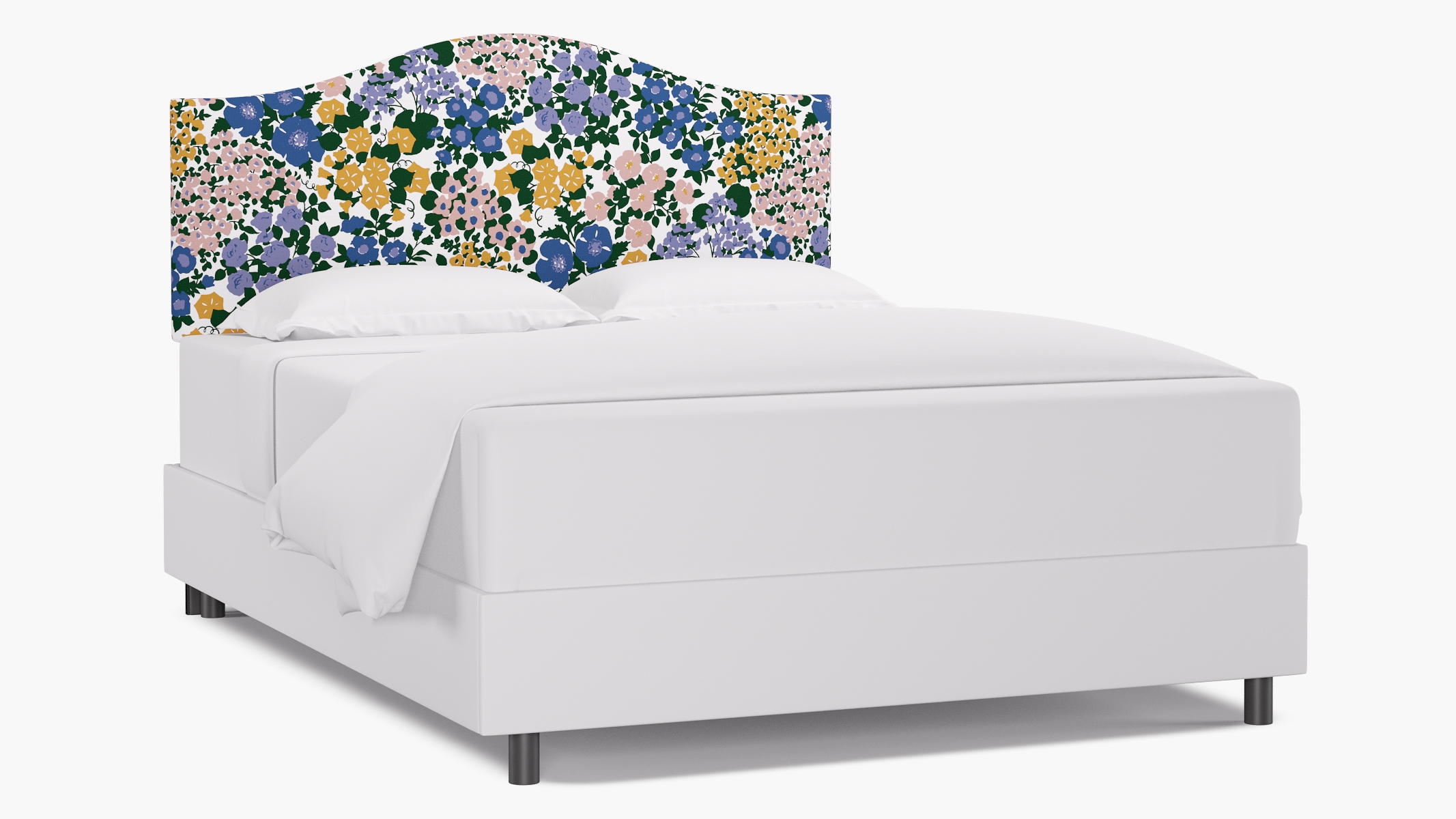 Camelback Headboard, Lavender Million Flowers, Queen - Image 0