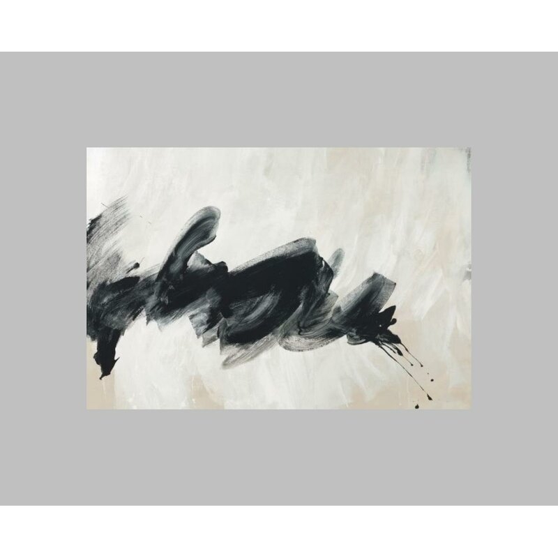 Chelsea Art Studio 'Mono Skein' Graphic Art Print Format: Glass Coat, Size: 54" H x 78" W - Image 0
