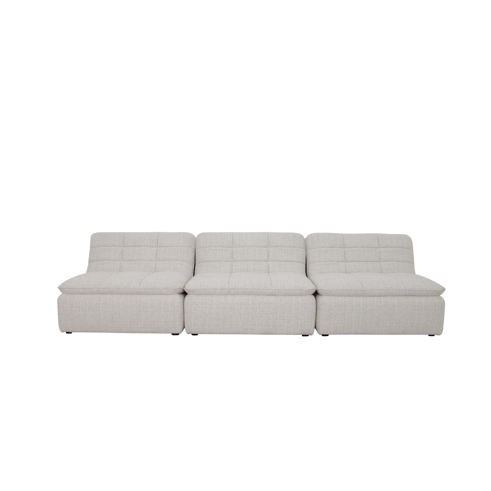 Lino Armless Modular Sofa Textured Oat - Image 0