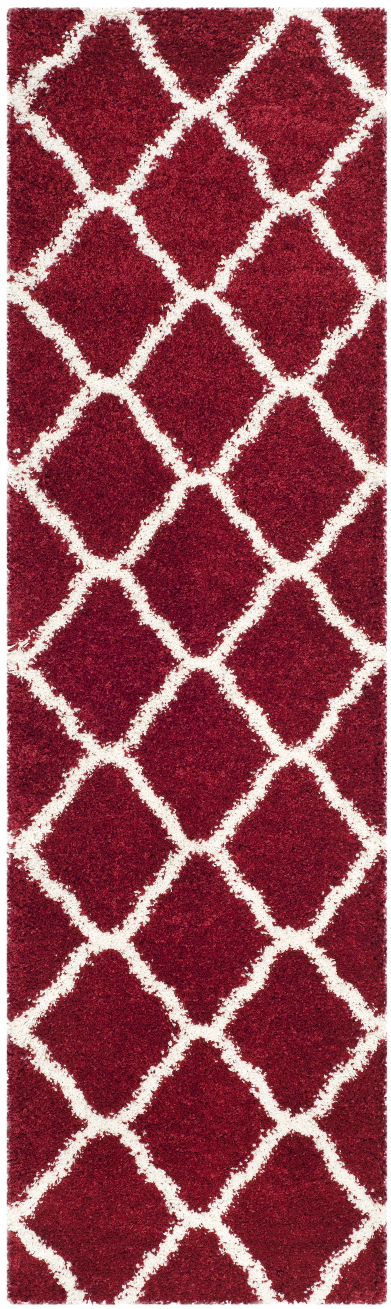 Arlo Home Woven Area Rug, SGH283R, Red/Ivory,  2' 3" X 8' - Image 0