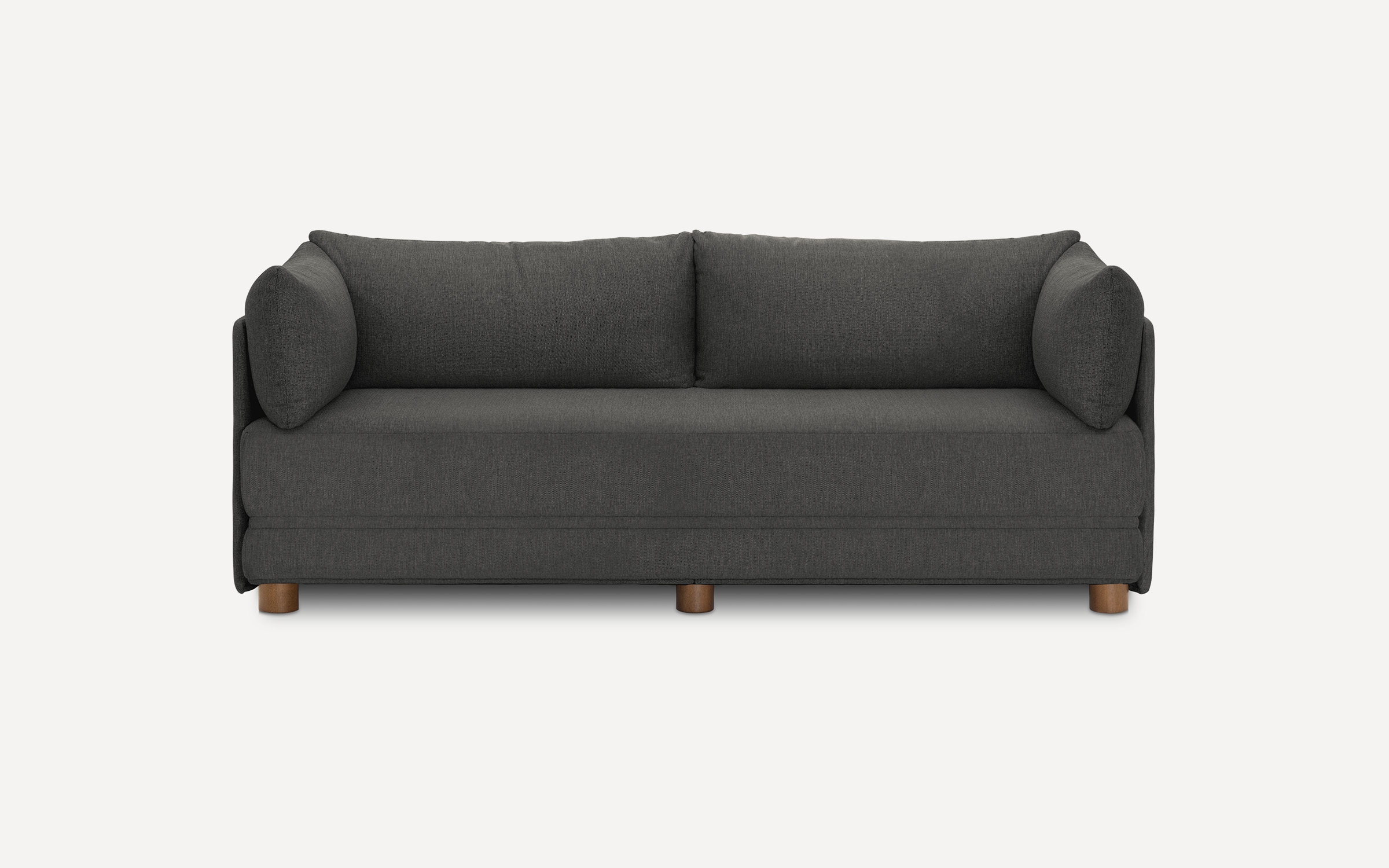 Shift Sleeper Sofa - Heather Charcoal - Performance Basketweave - Image 0