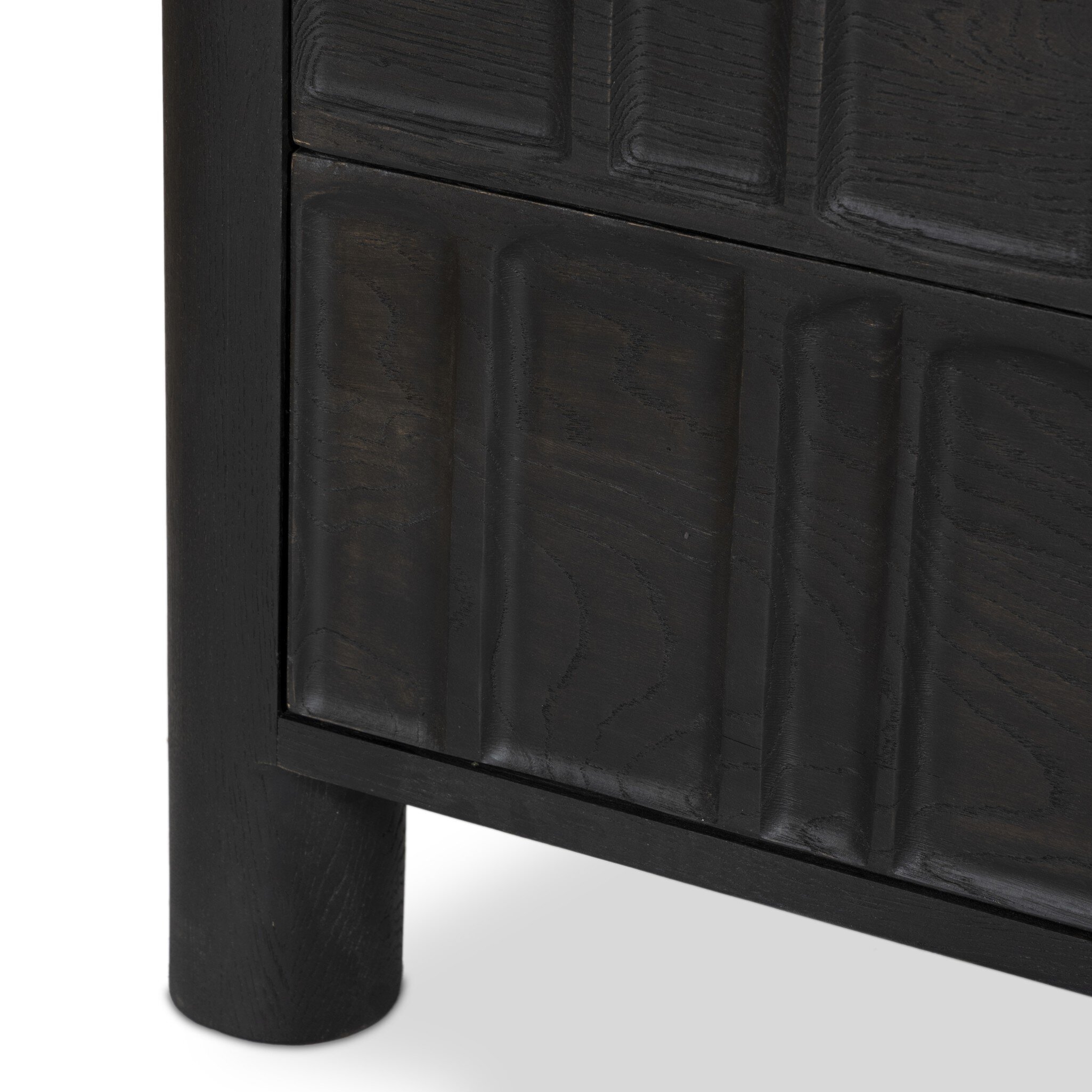 Ezri 6 Drawer Dresser - Carved Black Oak - Image 11
