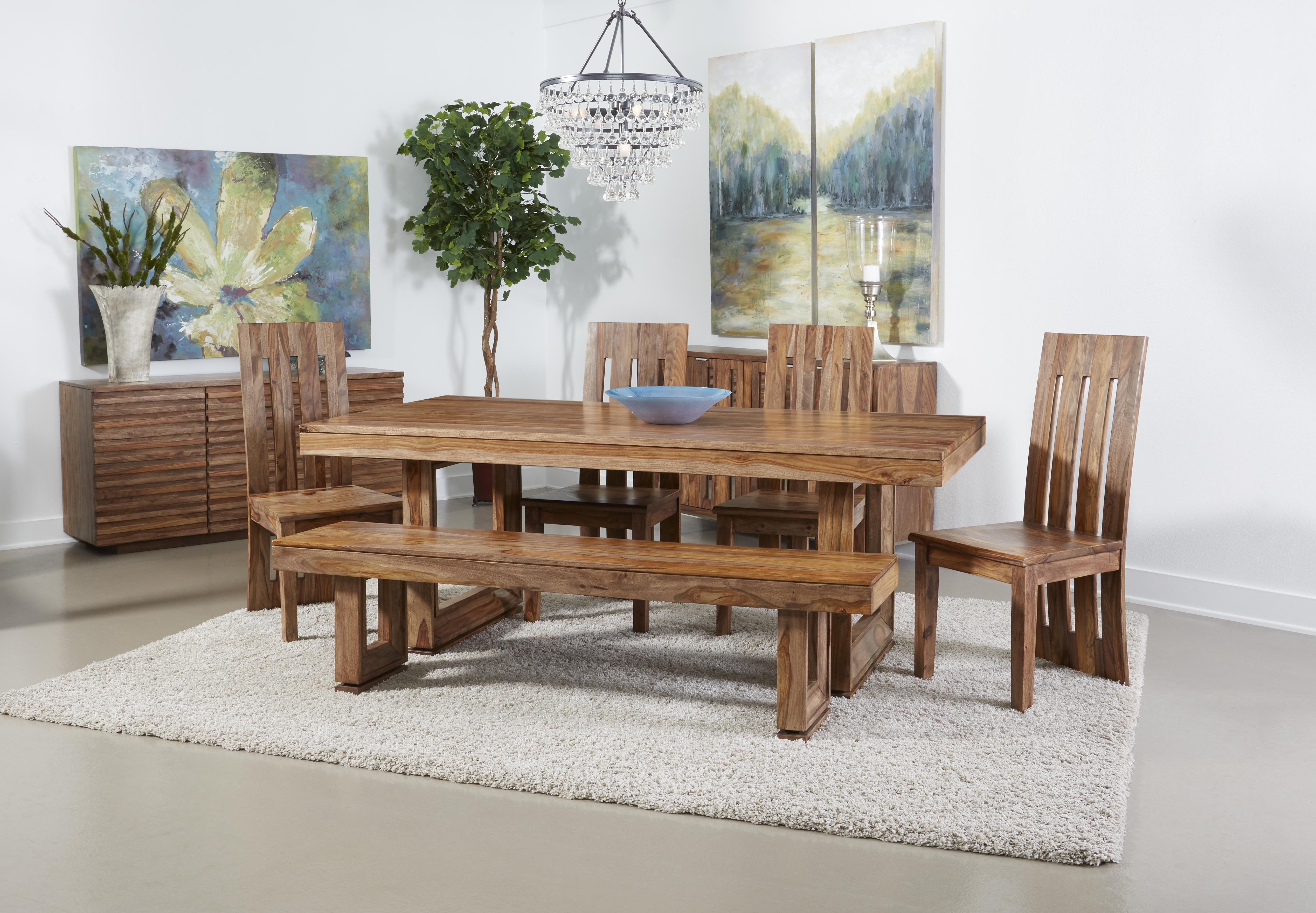 Brownstone Dining Table, Nut Brown - Image 6