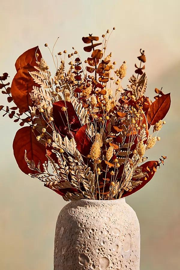 Preserved Salal, Phalaris + Flax Pod Bouquet - Image 0