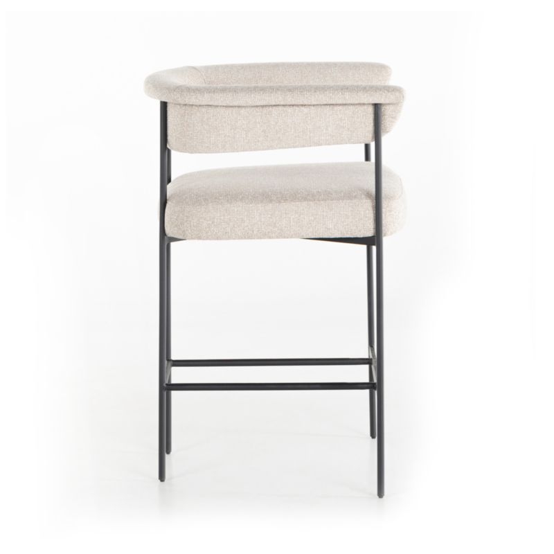 Sutter Beige Bouclé Counter Stool - Image 4
