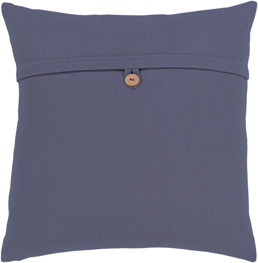 Perine Pillow Cover, 18" x 18", Navy - Image 0