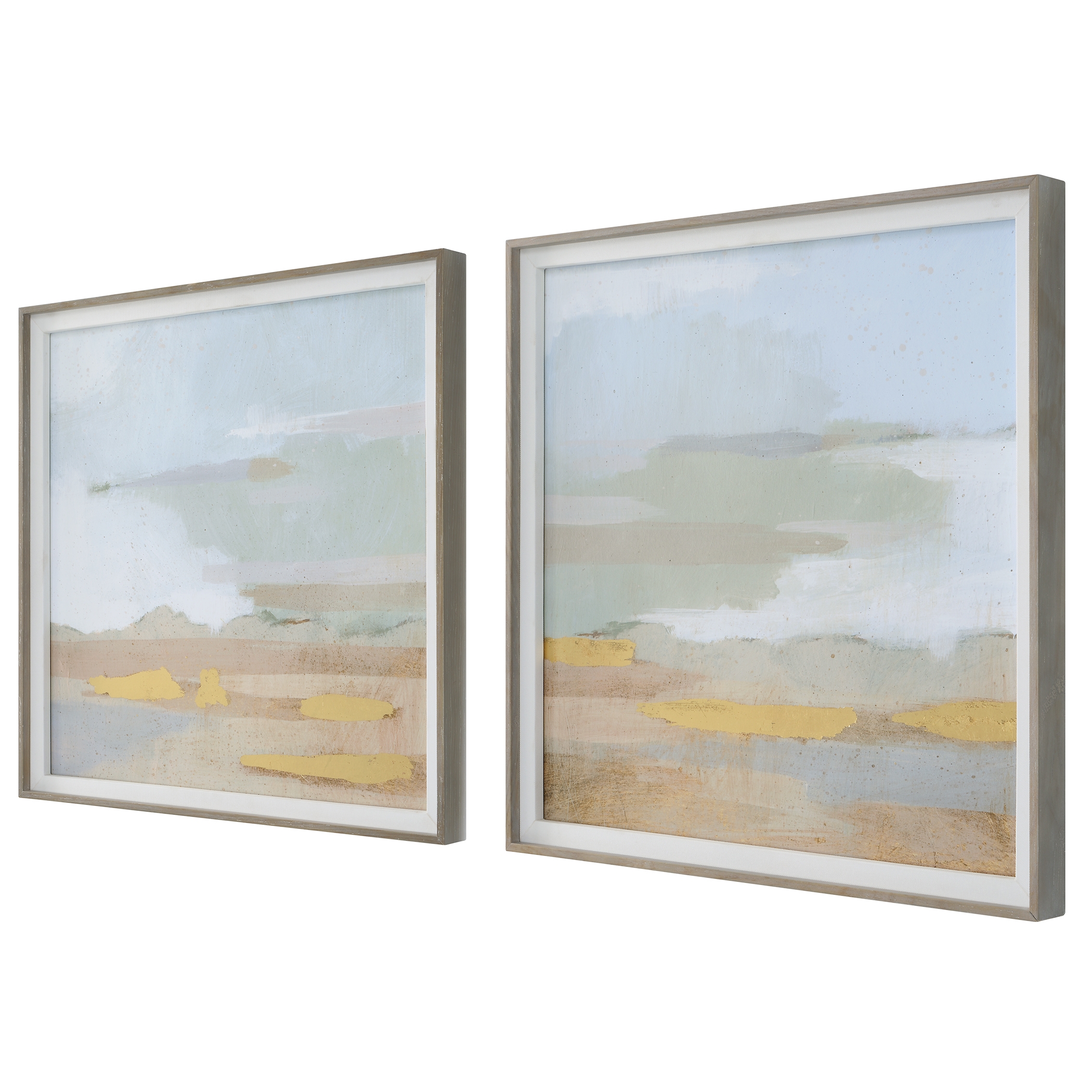 Abstract Coastline Framed Prints Set/2 - Image 3