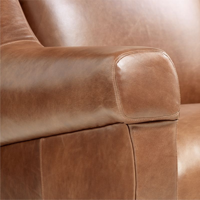 Jesper Small Space Mid-Century Leather Sofa - Image 5