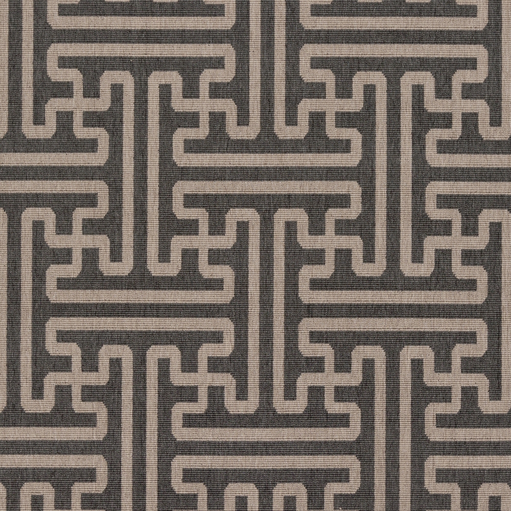 Alfresco Black Outdoor 5'3" x 5'3" Machine Woven Rug - Image 5