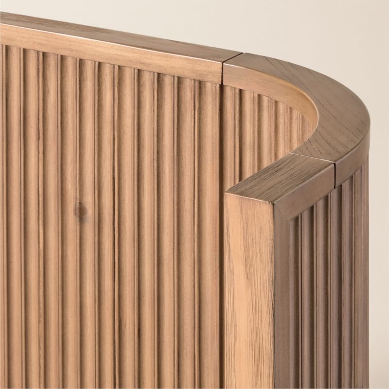 Davison Fluted Wood King Bed - Image 2