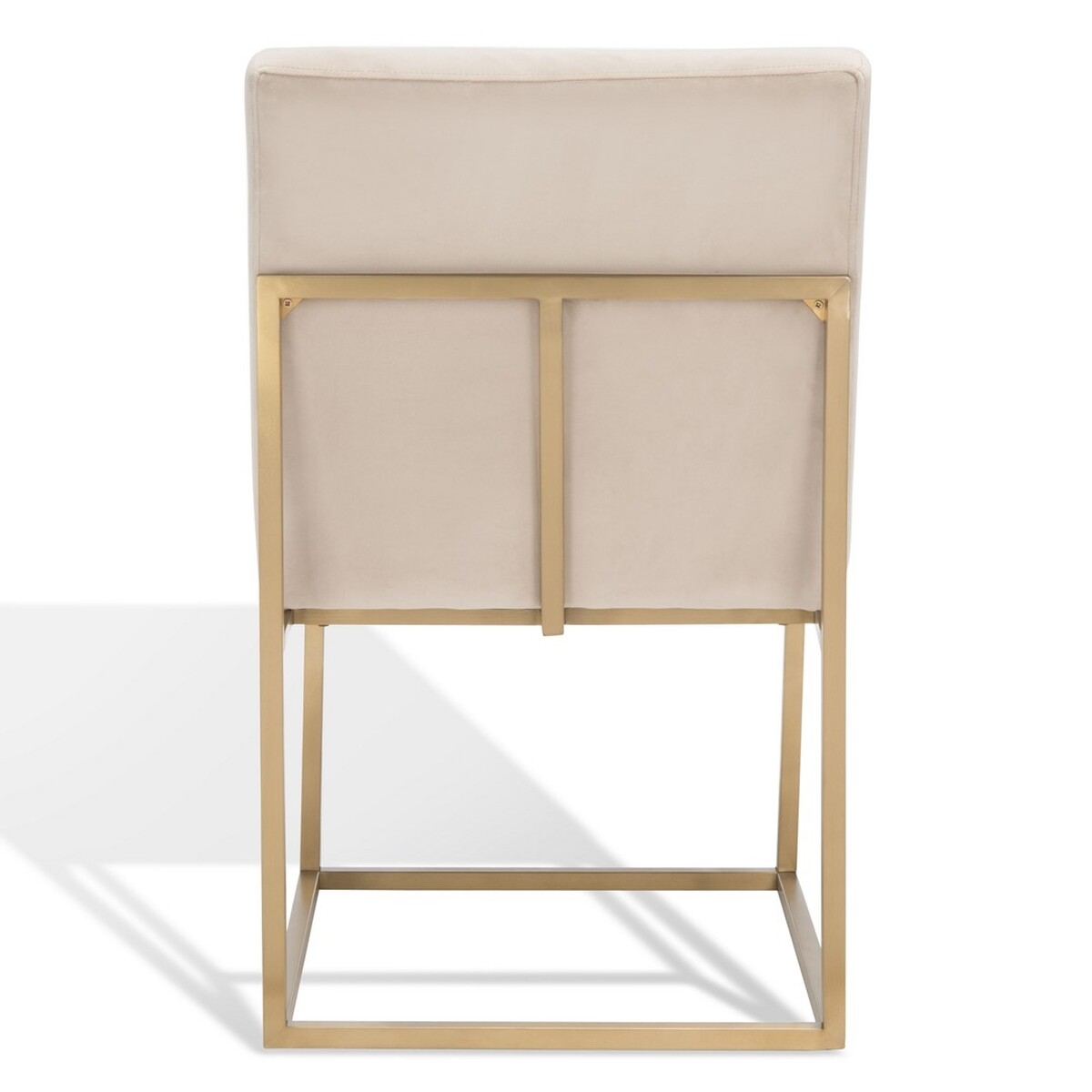 Jenette Dining Chair - Taupe / Gold - Safavieh - Image 8