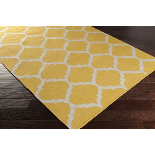 Vogue Yellow Indoor 9' x 12' Handmade Rug - Image 1