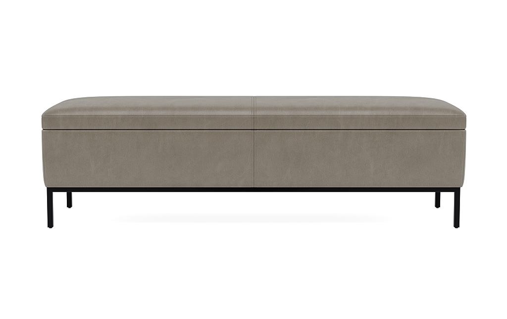 Miller Leather Storage Bench - Image 0