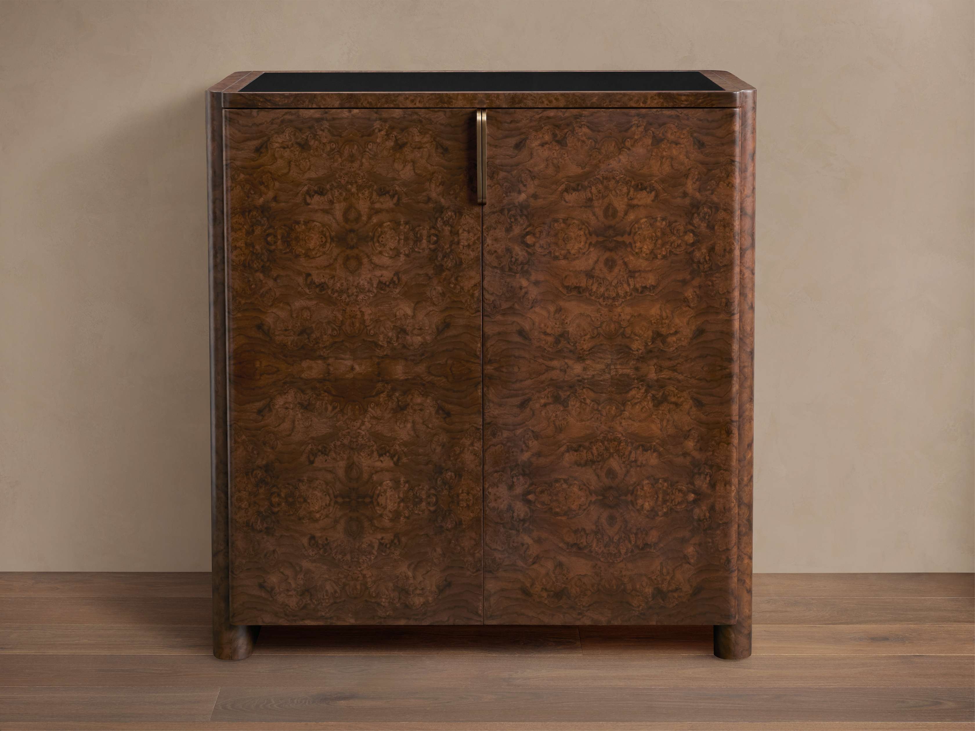 Morley Bar Cabinet in Burl Brown - Image 0