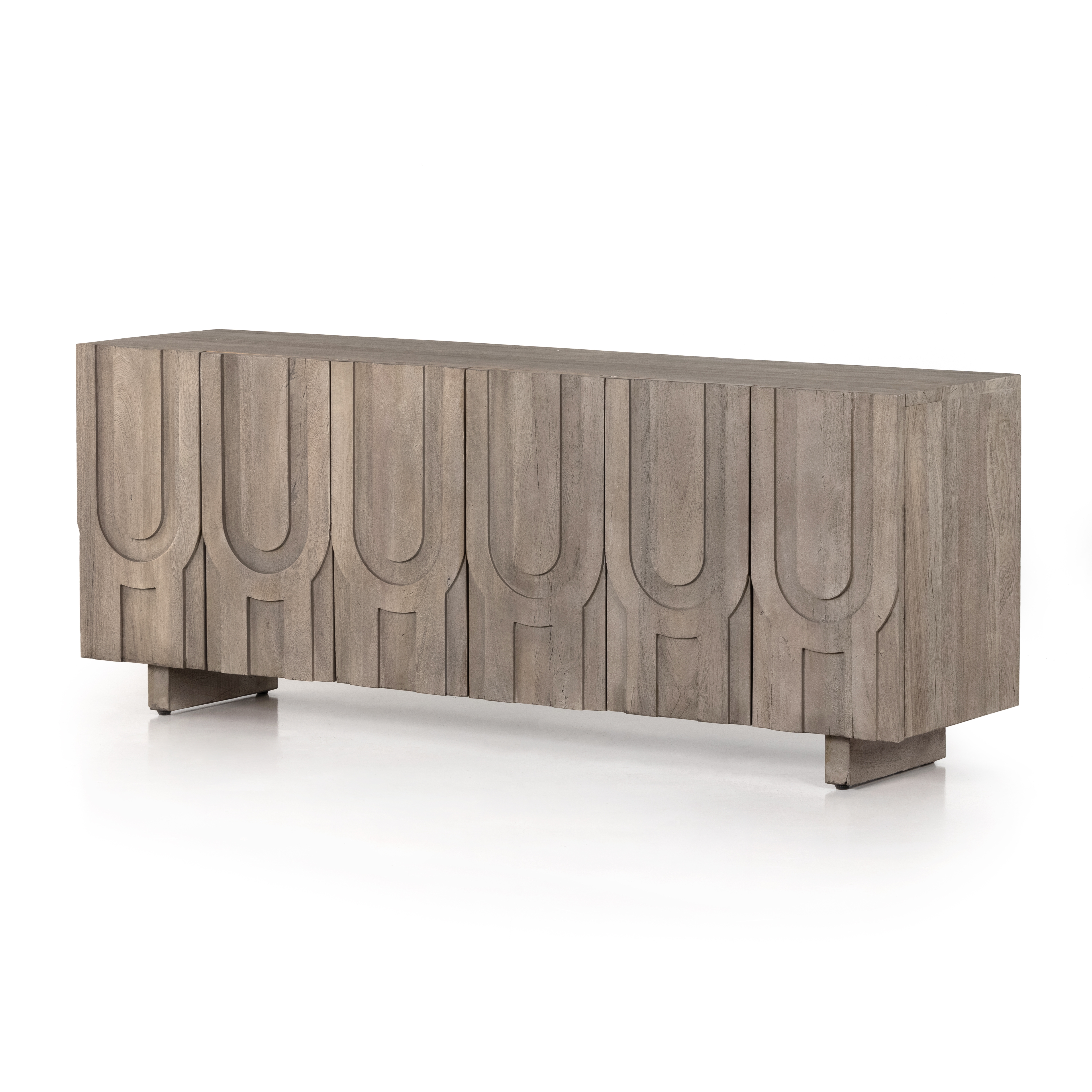 Rivka Media Console - Aged Grey - Image 0