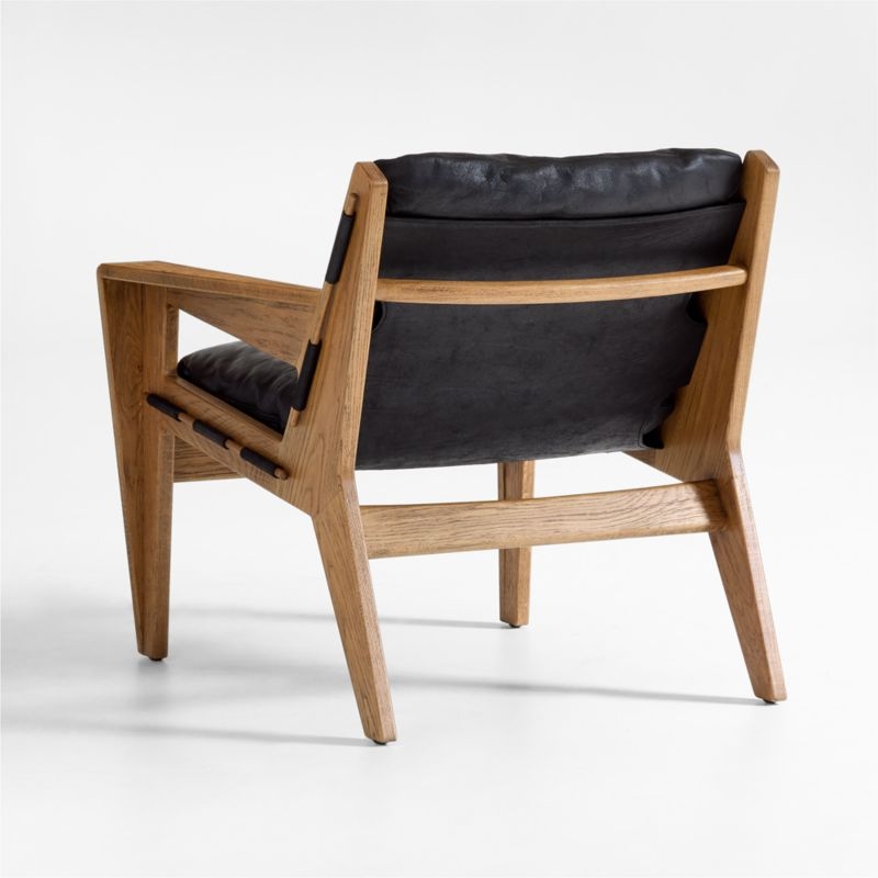 Trava Leather Accent Chair - Image 3