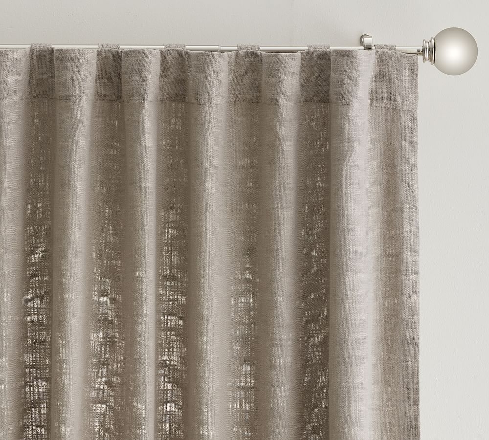 Seaton Textured Cotton Rod Pocket Curtain, 50 x 96", Dove - Image 0
