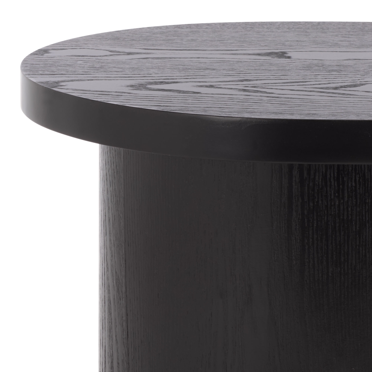 Ekon Round End Table - Black - Safavieh - Image 2