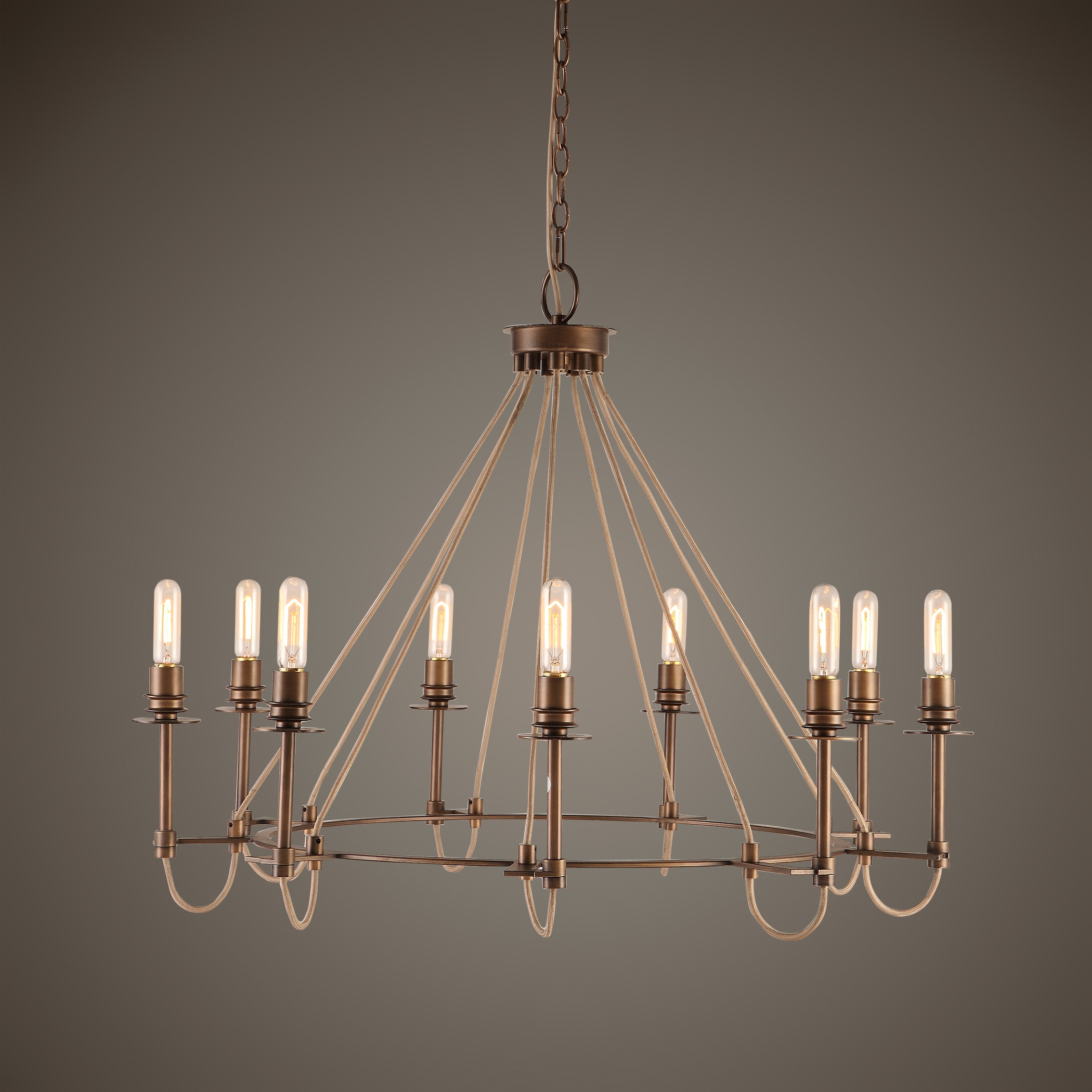 Lyndhurst Industrial 9 Light Chandelier - Image 0