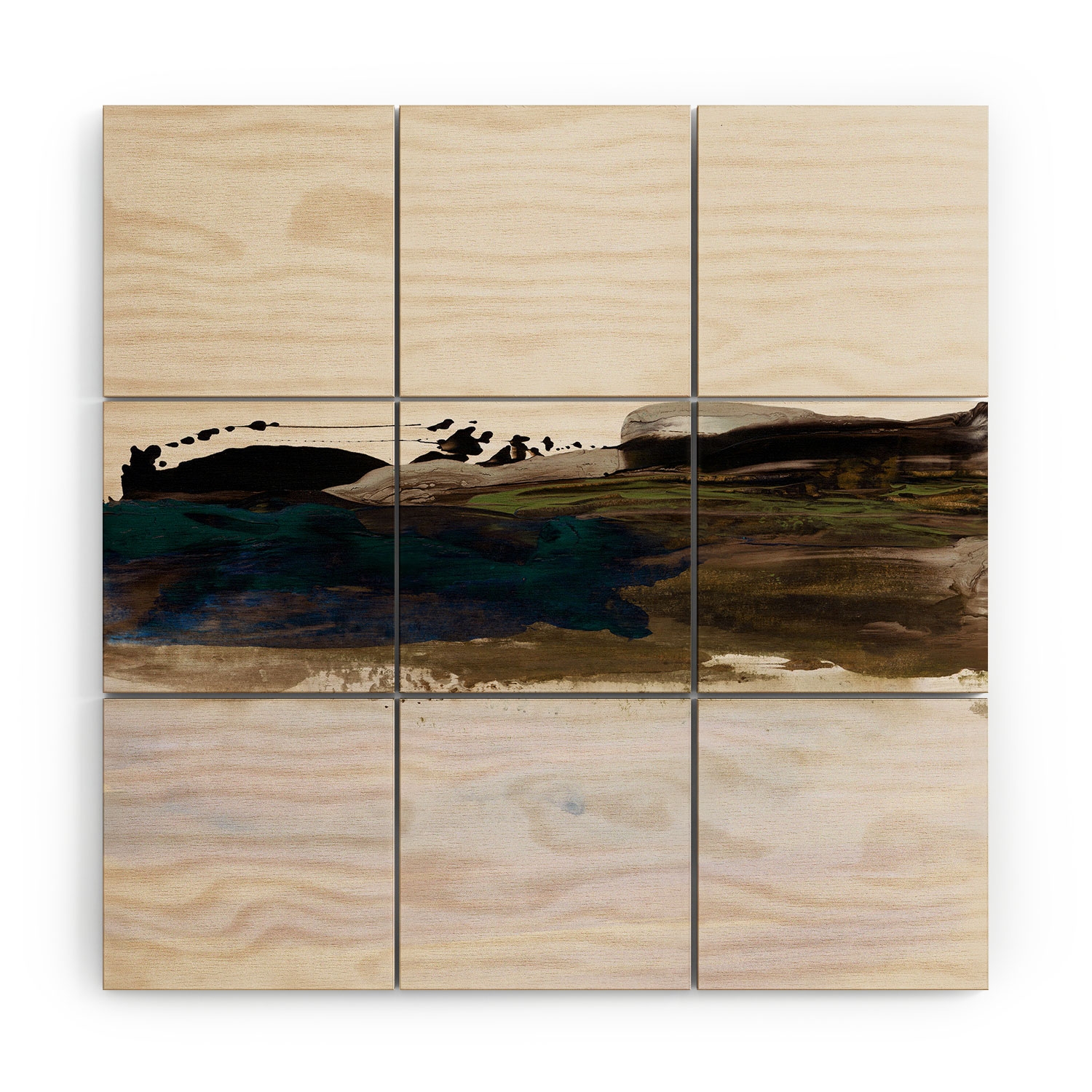 Soulscape 02 by Iris Lehnhardt - Wood Wall Mural5' x 5' (Nine 20" wood Squares) - Image 3