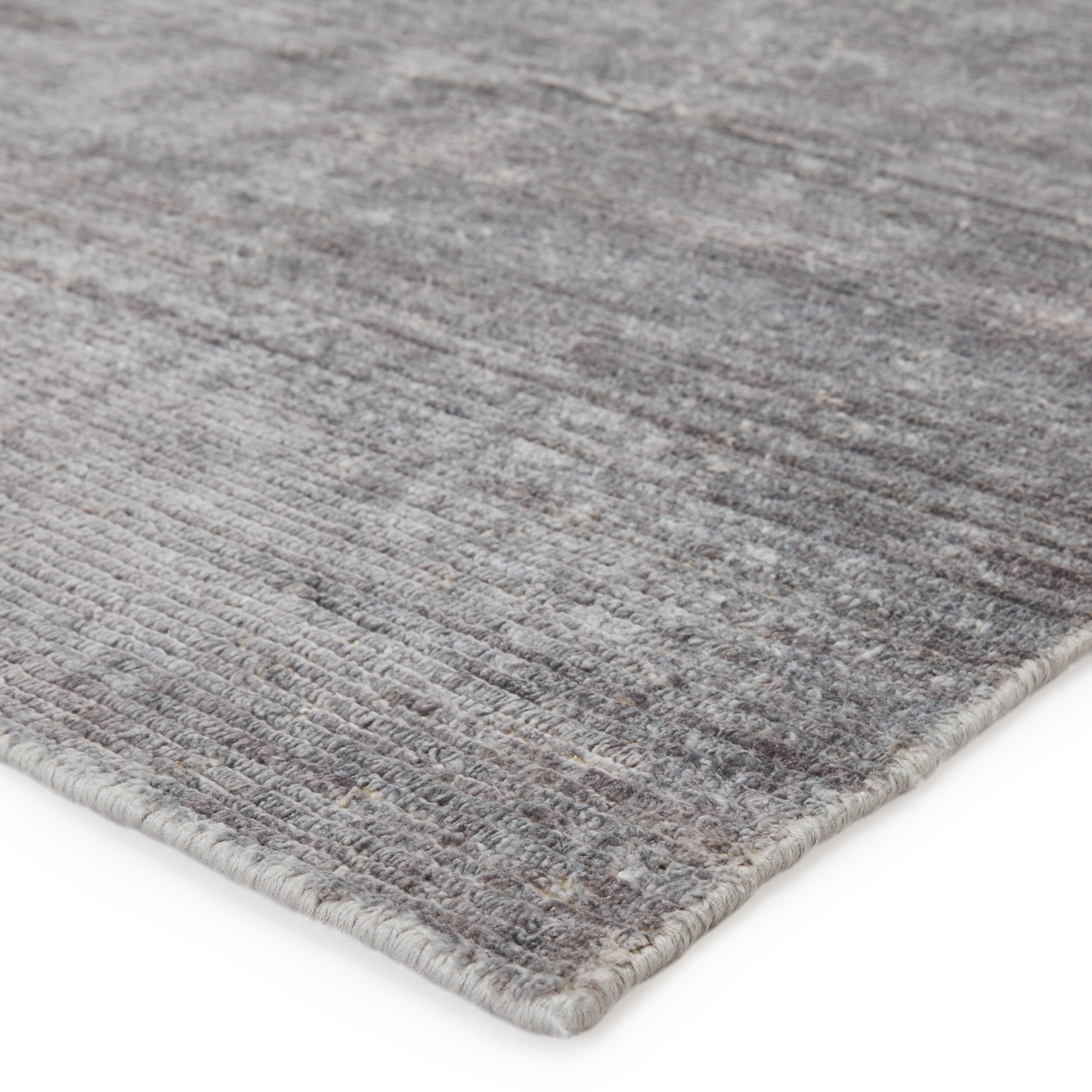 Ardis Handmade Solid Silver/ White Area Rug (9'X12') - Image 1
