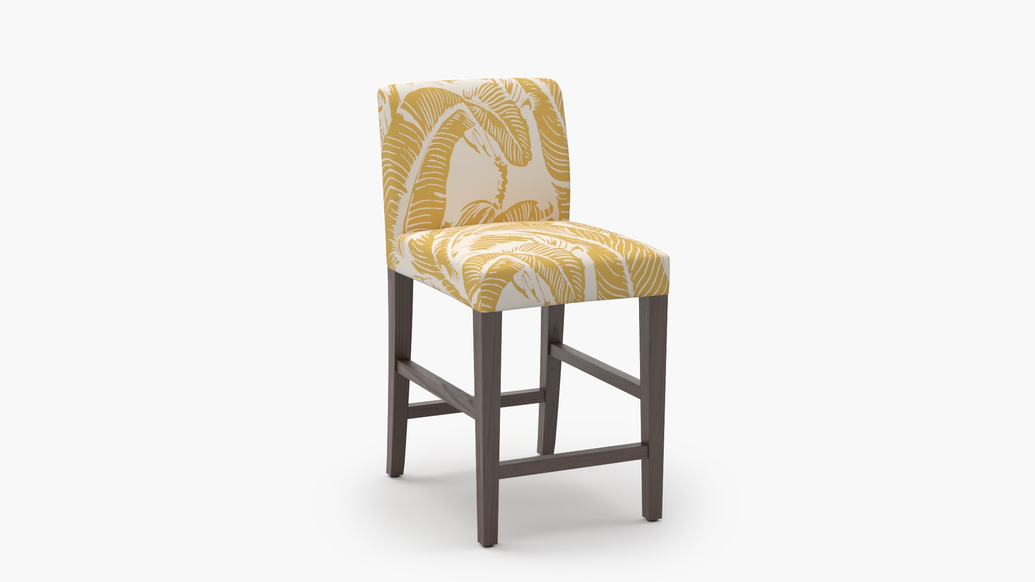 Signature Dining Counter Stool, Ochre Martinique® Encore, Espresso Square Tapered Leg - Image 1