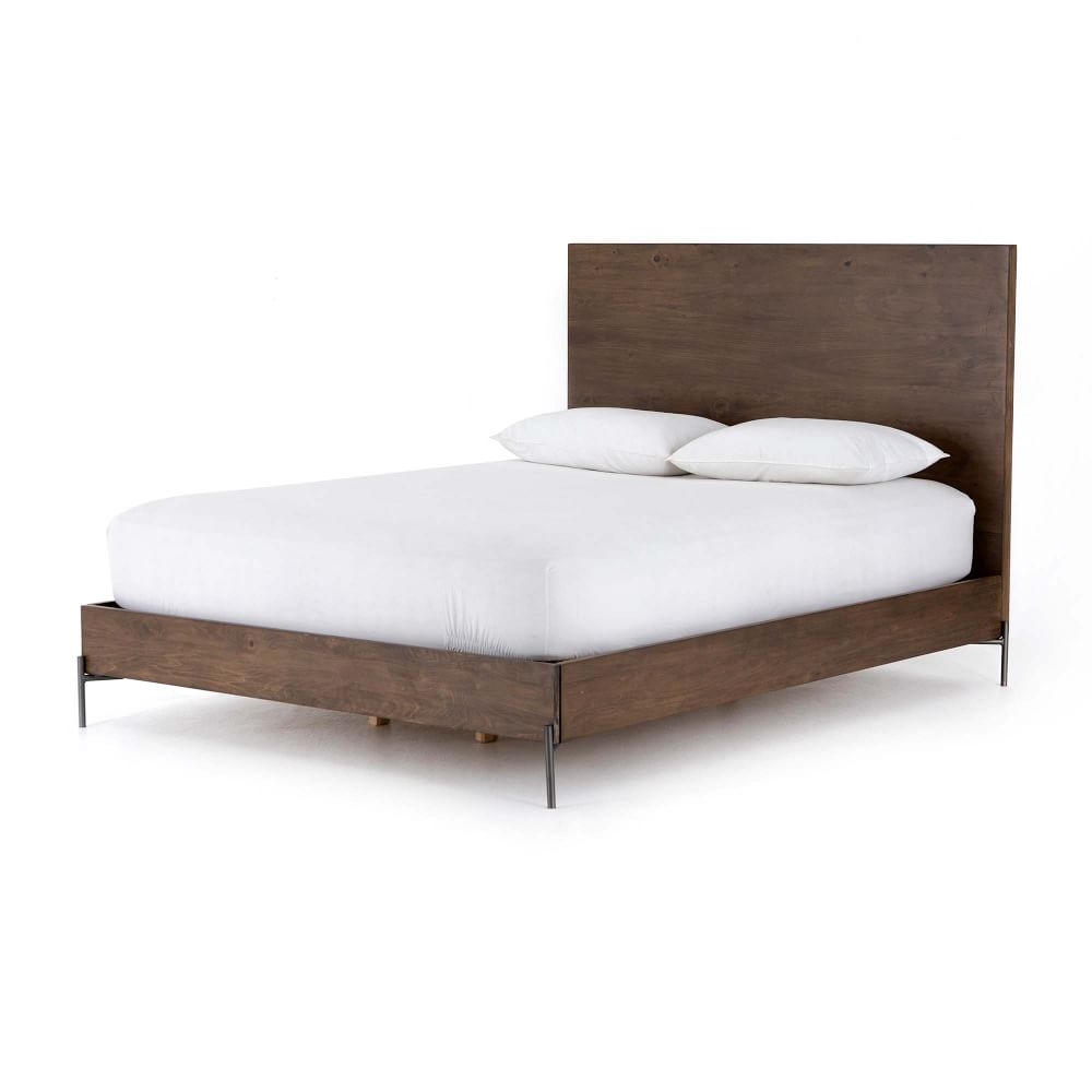 Iron &amp; Wood Bed, Queen - Image 0