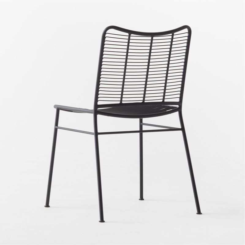 Sigma Black Metal Dining Chair - Image 4