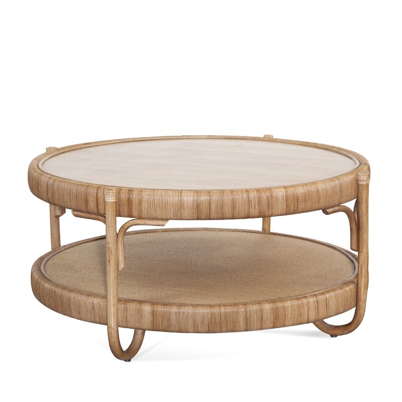 Braxton Culler Willow Creek Coffee Table with Storage Color: Honey - Image 0