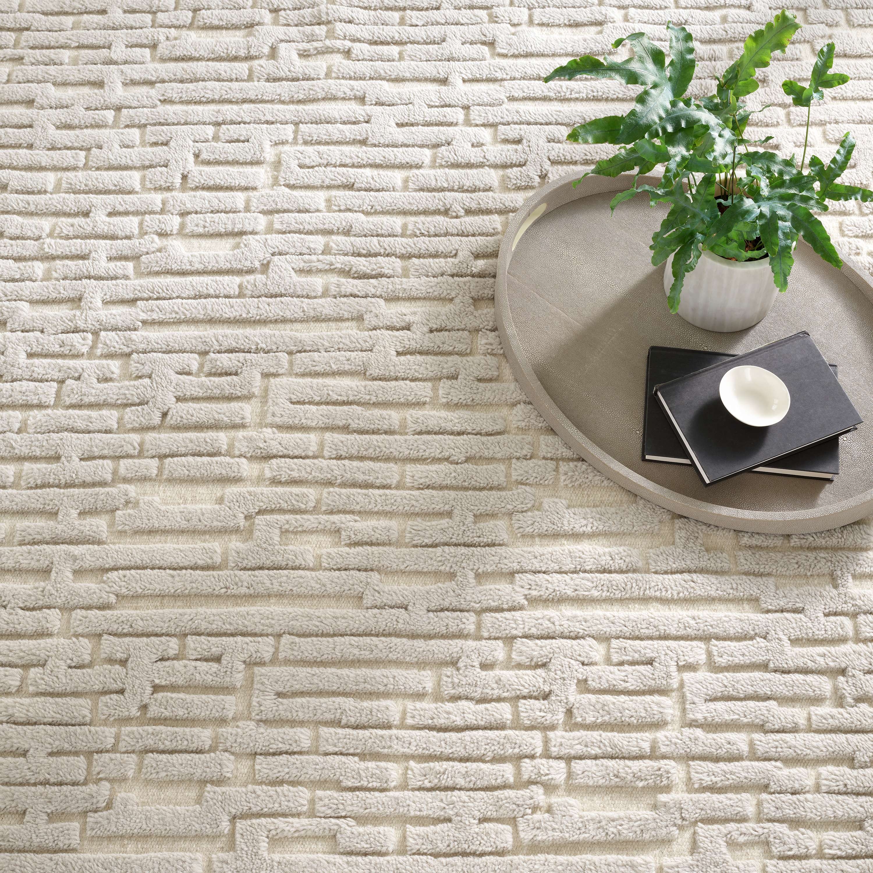 Gates Plaster Hand Knotted Wool Rug - Image 1