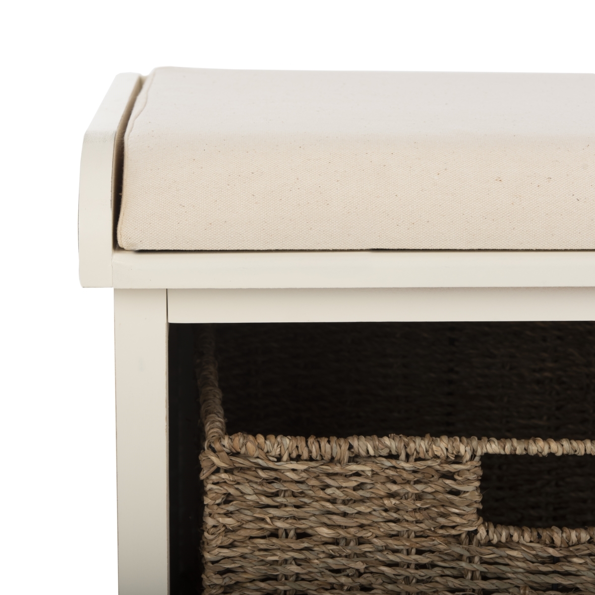 Lonan Storage Bench - White - Safavieh - Image 2