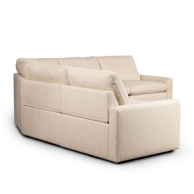 Tillery 5-Piece Antigo Natural Fabric Power Recliner Sectional Sofa - Image 5