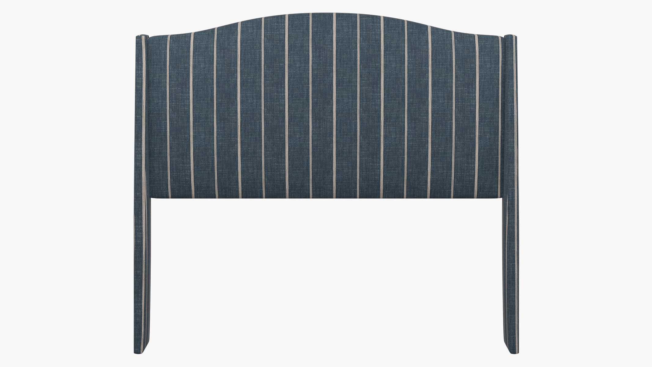 Classic Wingback Headboard, Indigo Fritz, Queen - Image 1