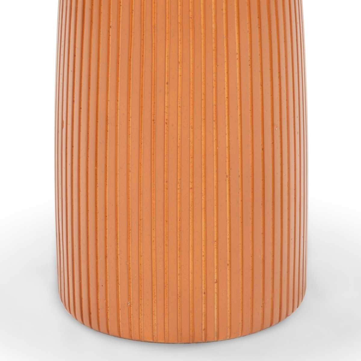 Oskar Round Concrete Accent Table - Brown - Image 4