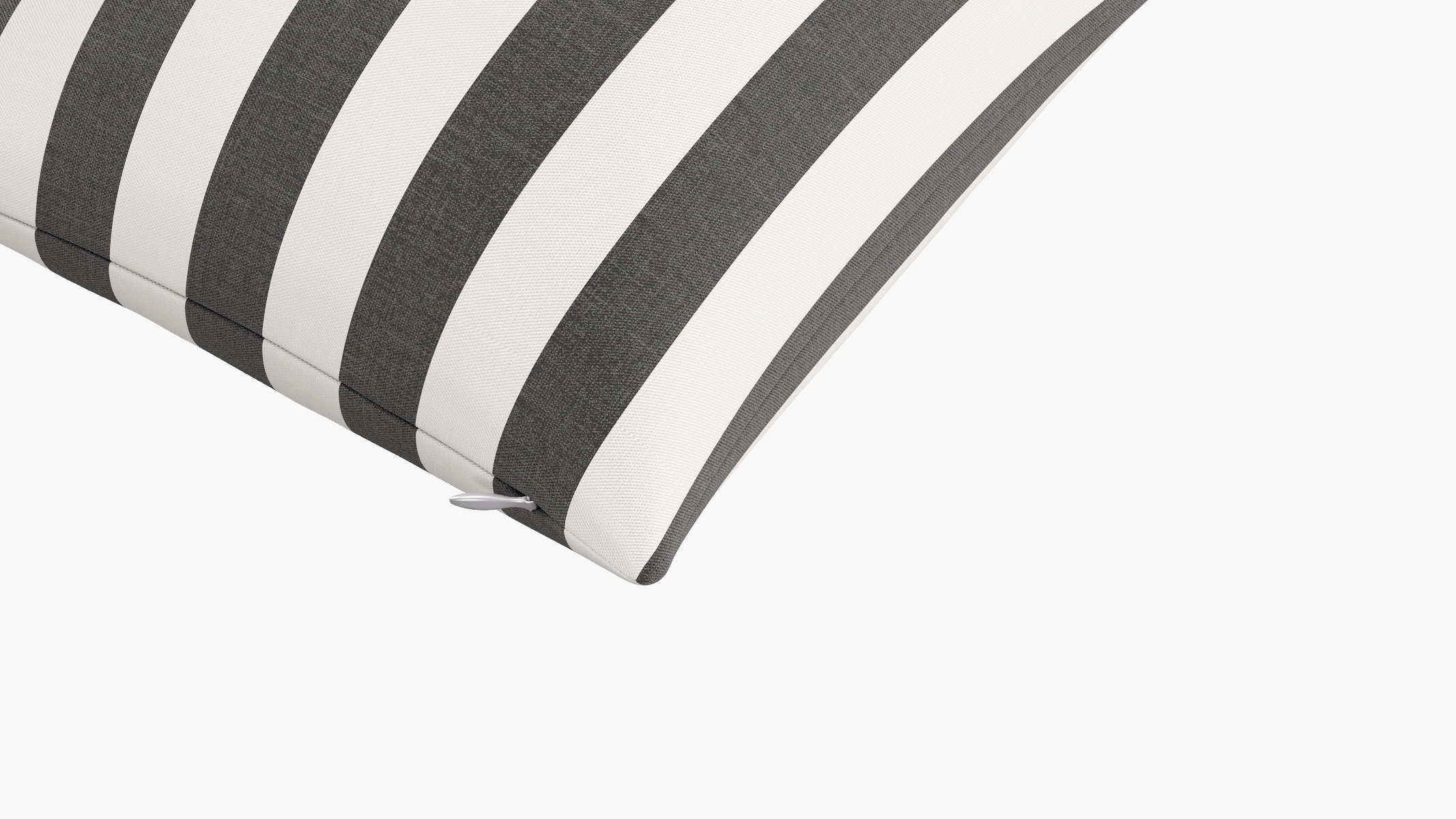 Throw Pillow 16", Ink Cabana Stripe, 16" x 16" - Image 1