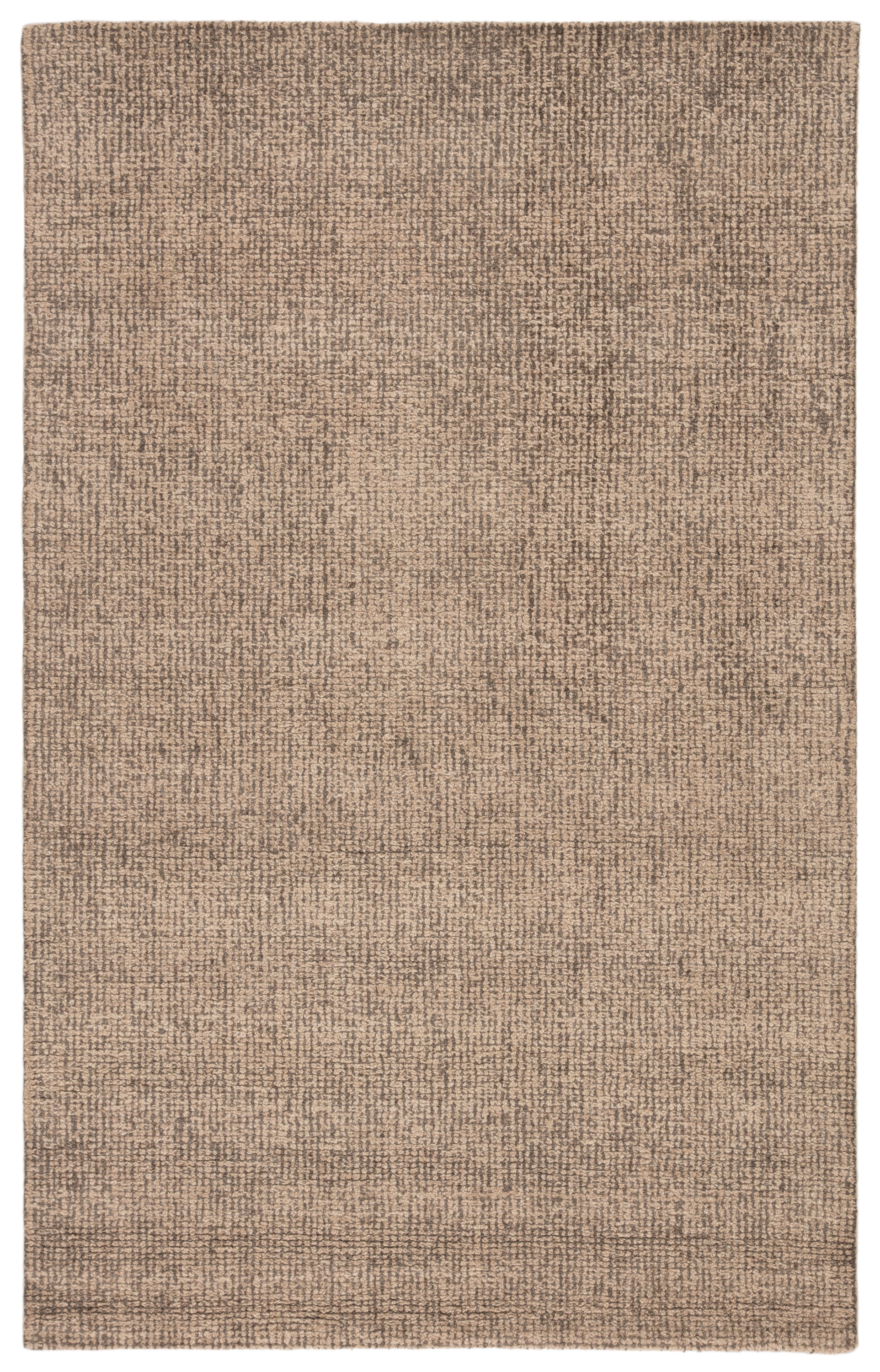 Oland Handmade Solid Gray/ Tan Area Rug (8' X 10') - Image 0