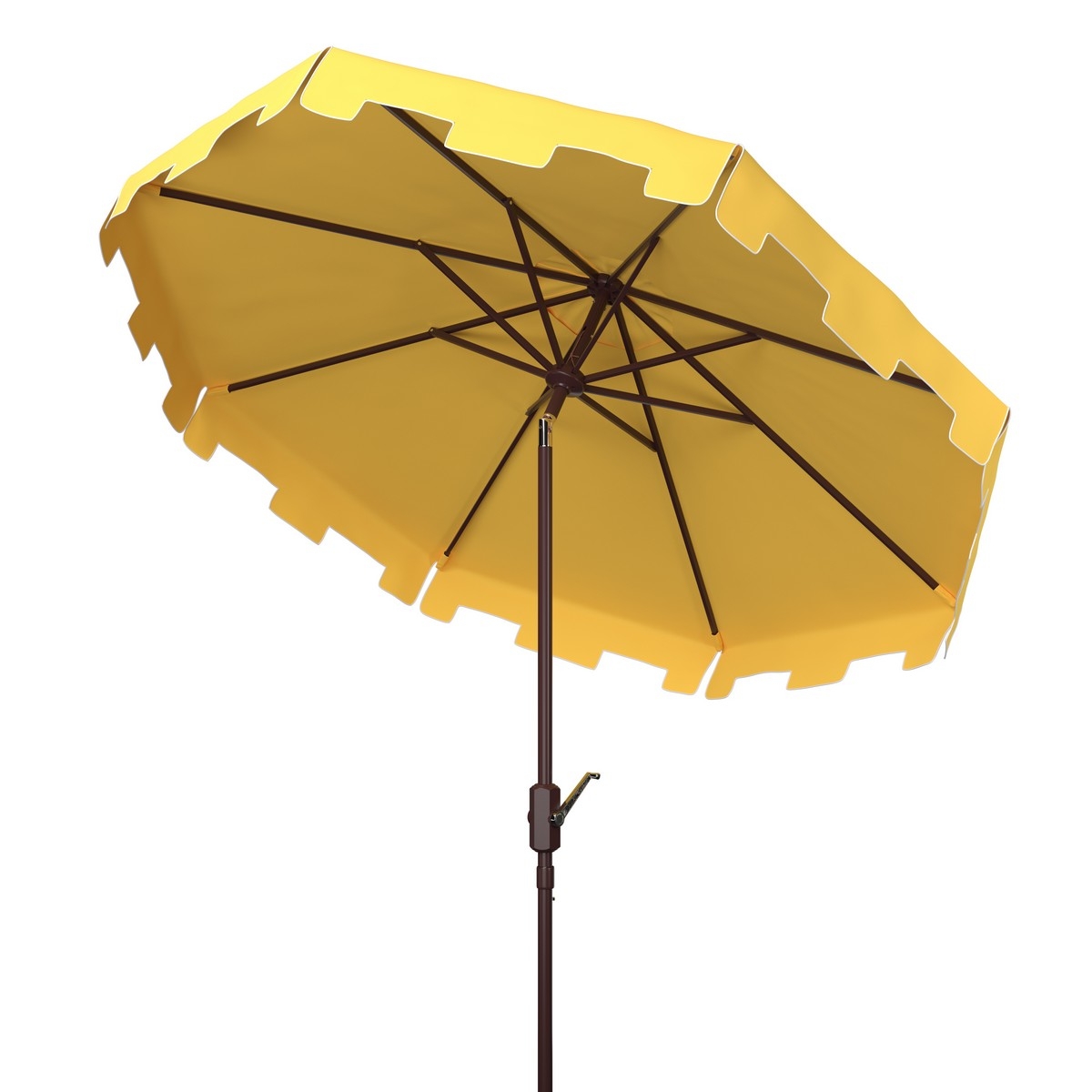 Zimmerman 11Ft Market Umbrella - Yellow - Safavieh - Image 3
