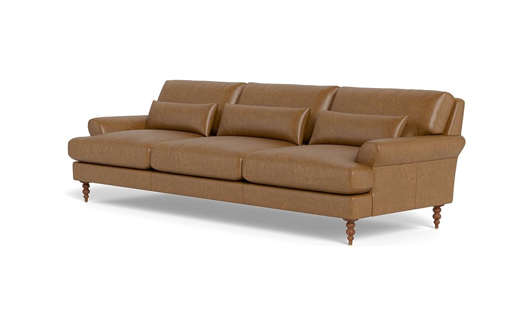 Maxwell Leather 3-Seat Sofa by Apartment Therapy - Image 2