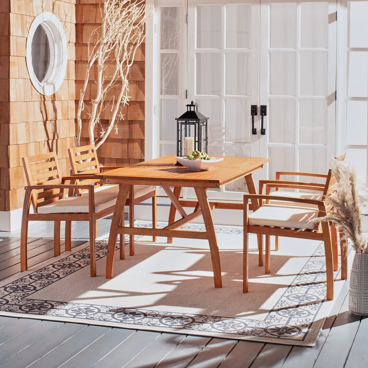 Venly Dining Set - Natural/Beige - Safavieh - Image 1