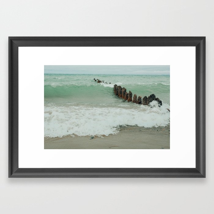 Summer Waves Rhapsody Framed Art Print by Olivia Joy St Claire X  Modern Photograp - Scoop Black - Small 13" x 19"-15x21 - Image 0
