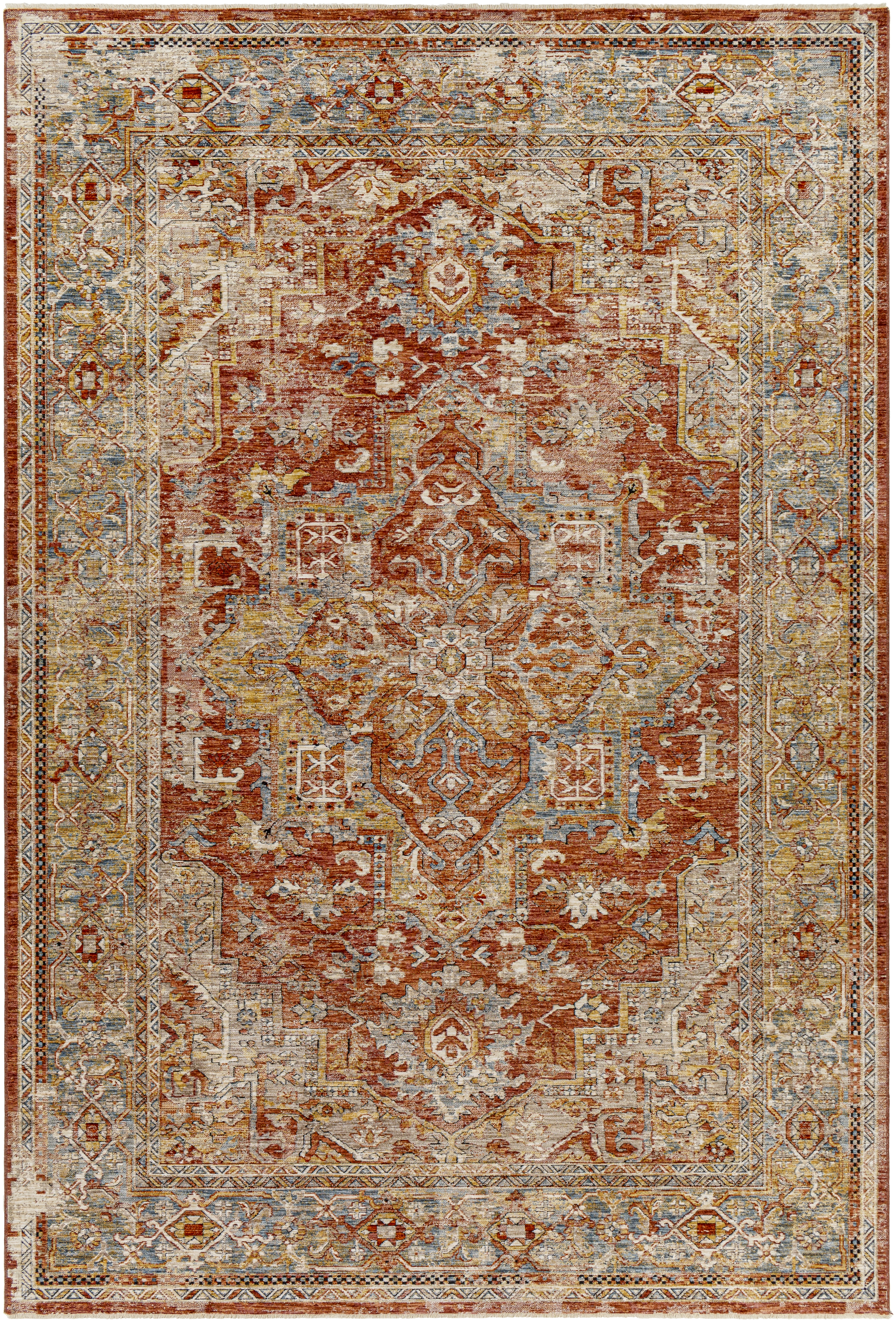 Aspendos Brown Indoor 12' x 15' Machine Woven Rug - Image 0
