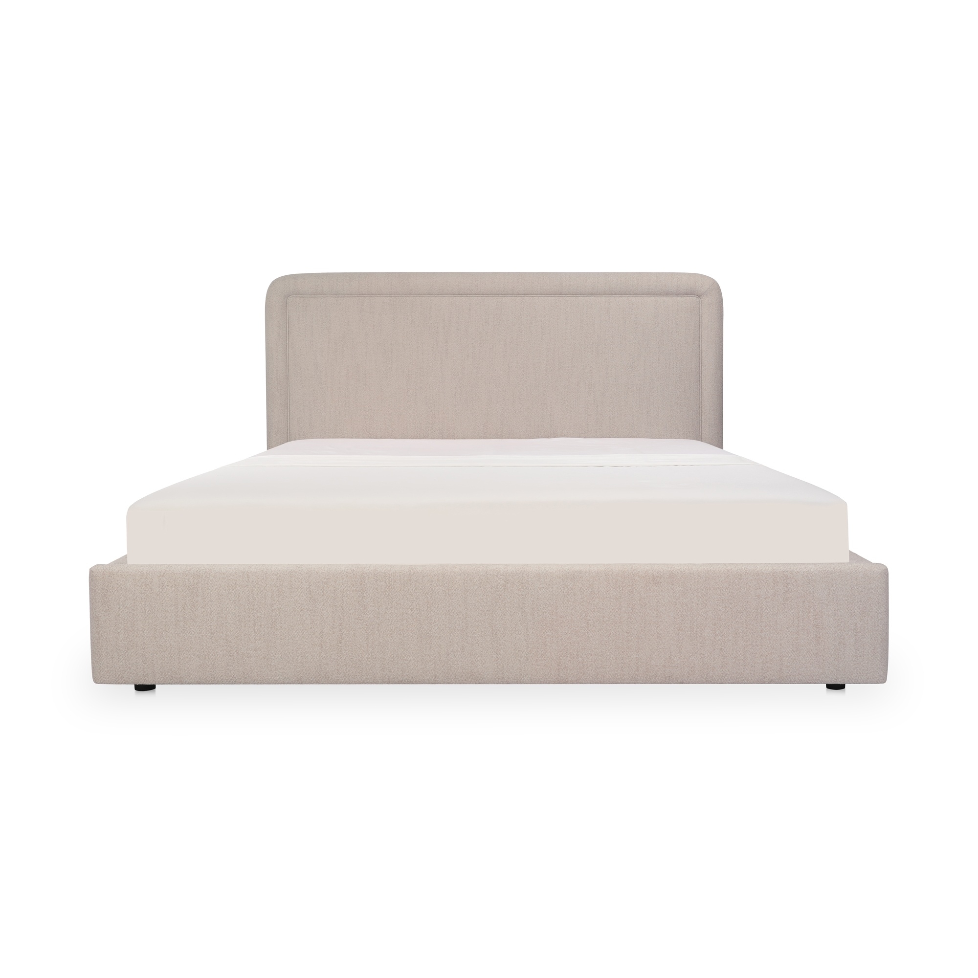 Simon King Storage Bed Flecked Beige - Image 0