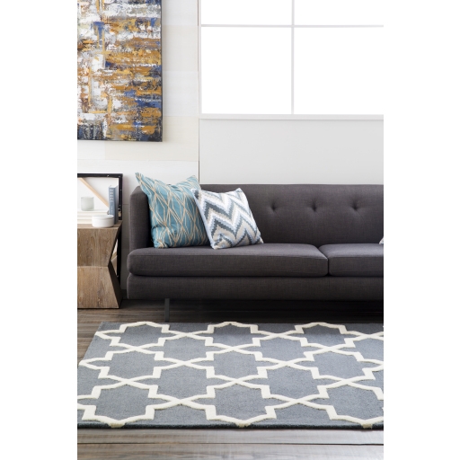 Pollack Gray Indoor 9' x 13' Handmade Rug - Image 0