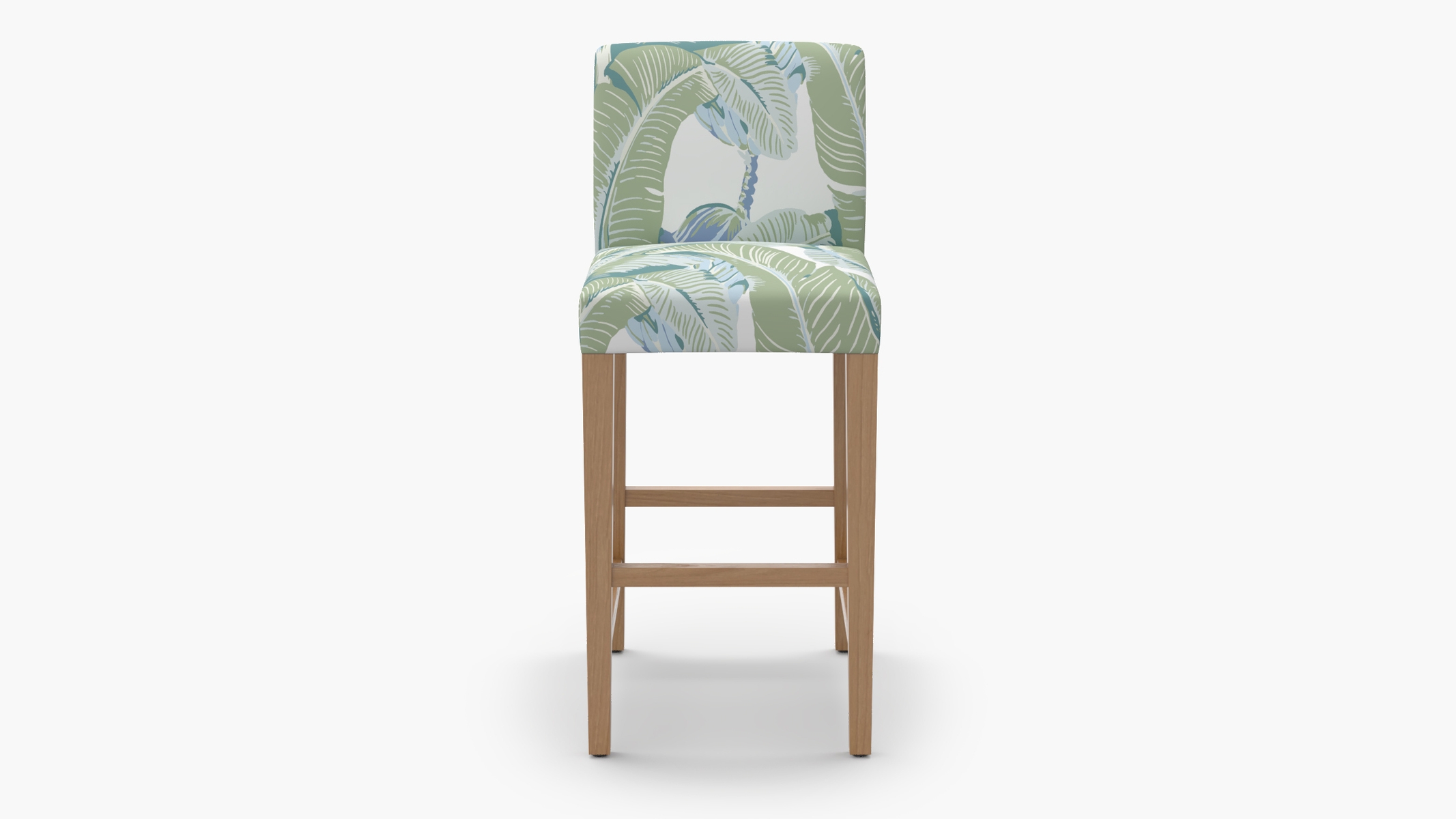 Signature Dining Bar Stool, Pistachio Martinique®, Natural Square Tapered Leg - Image 0
