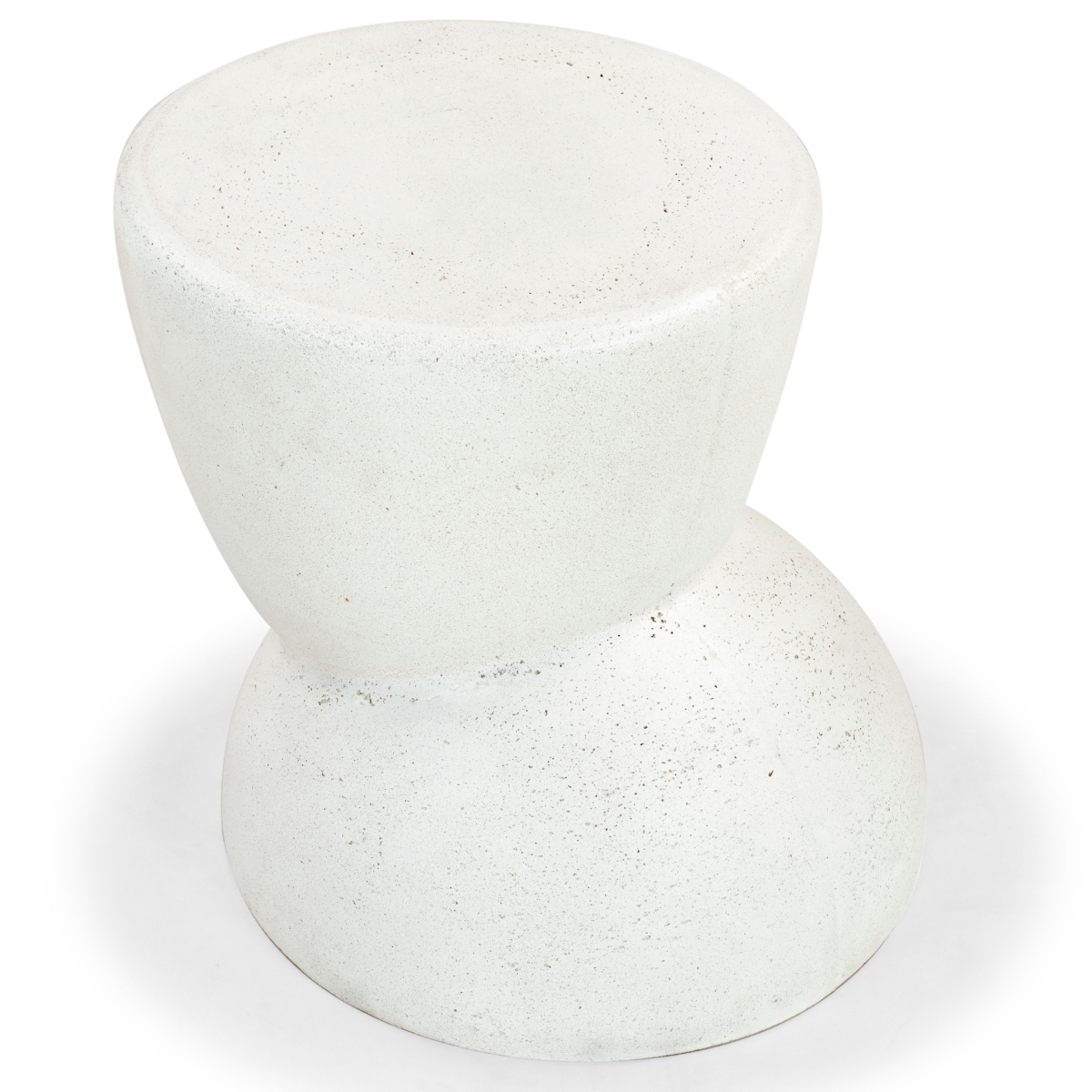 Glynda Concrete Accent Table - Ivory - Image 2