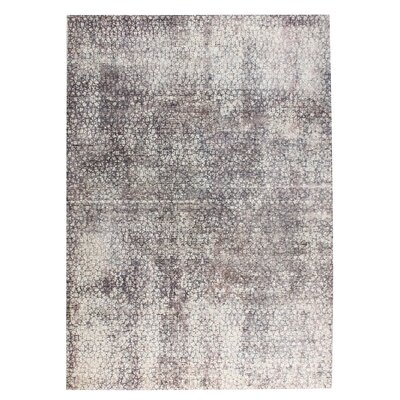 Rilla Abstract Hand Knotted Gray Area Rug - Image 0