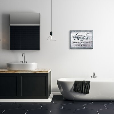 The Laundry Co Sign Wash Fold Press Icons - Image 0