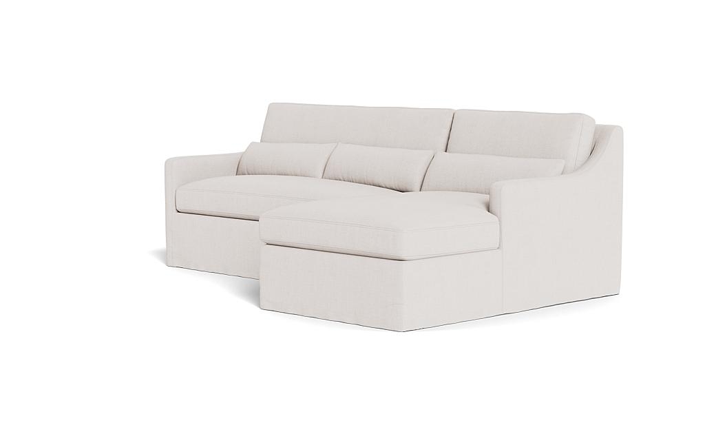 Ella Slipcovered 3-Seat Right Chaise Sectional - Image 2