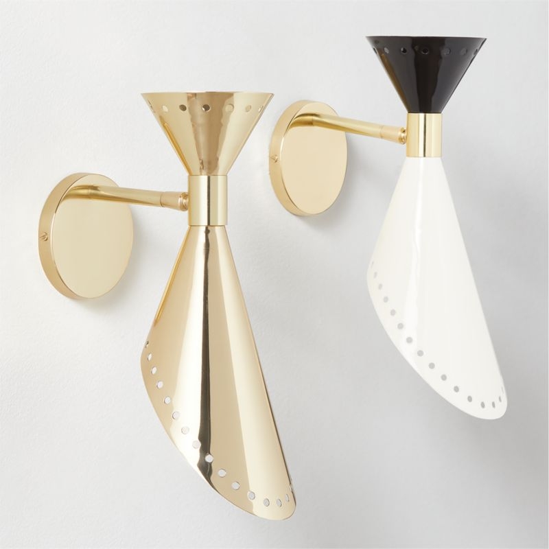 Becker Polished Brass Wall Sconce - Image 3